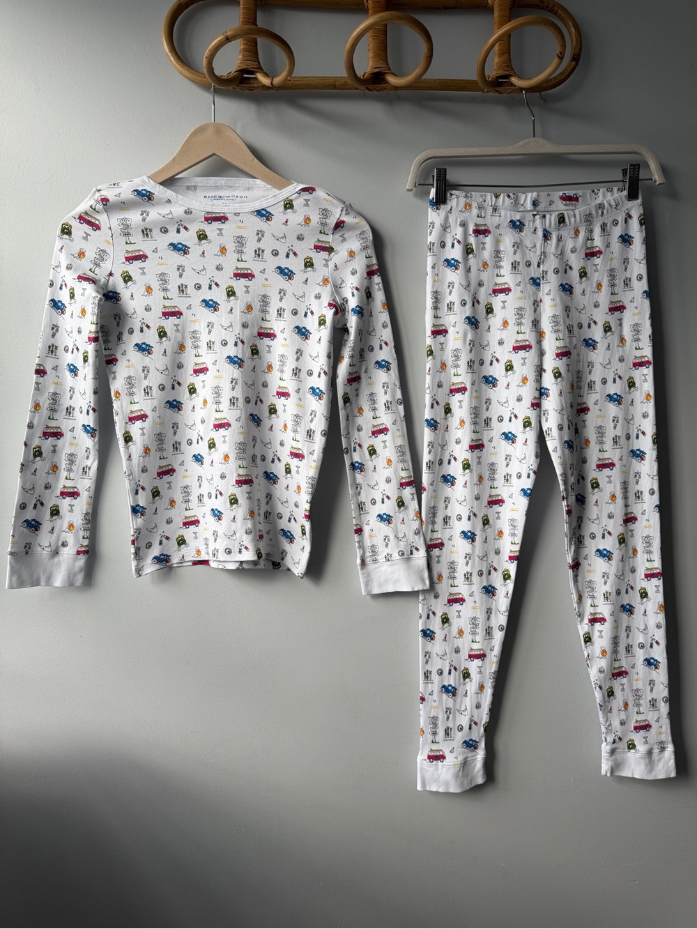 Erica Wilson Nantucket Pima Cotton Pajamas Set Cisco Beach Size 14